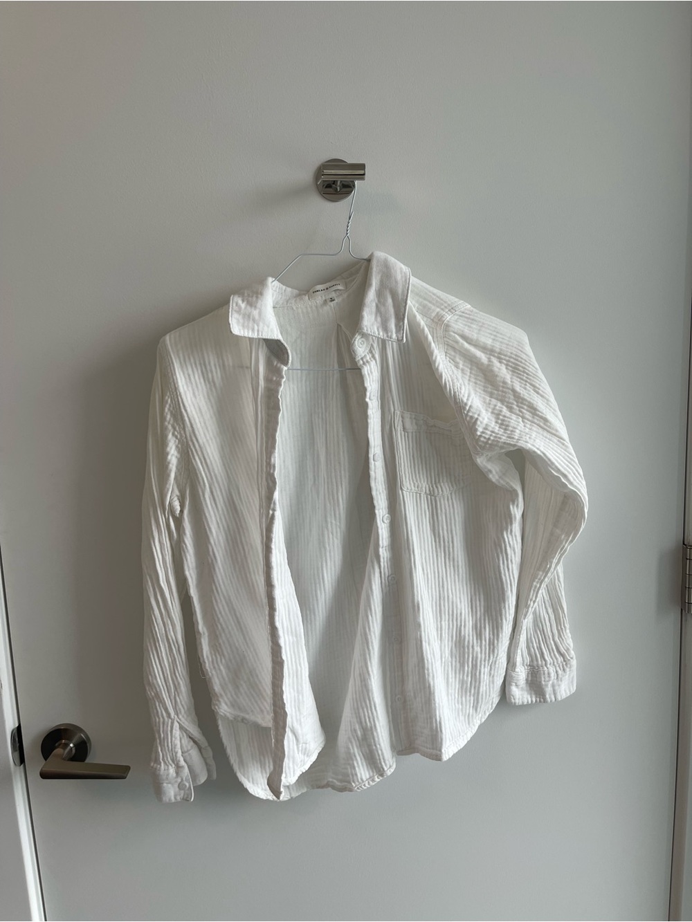 Thread & Supply White l Lightweight Button-Up Shirt
